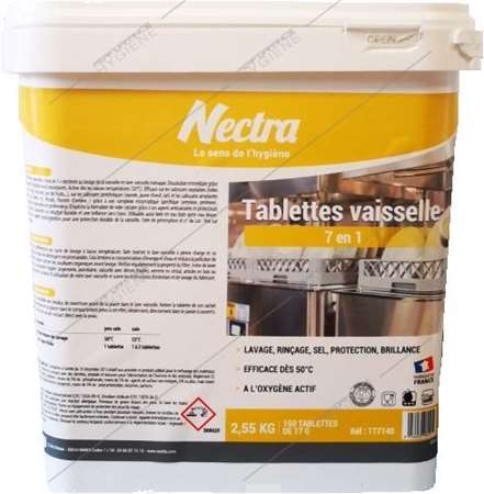 Image de Pastilles LV 7 en 1 ESSENTIEL NECTRA - seau de 150