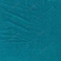 Serviettes 20x20cm ouate 2 Plis (bleu canard) - lot de 100