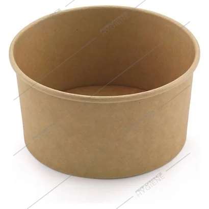 Image de Pot à salade natural kraft rond Ø15cm SKB960 - lot 50