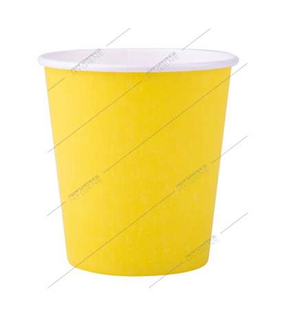 Image de Gobelet carton écoresponsable jaune 20cl 7oz - carton 500