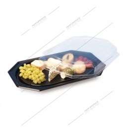 Image de Couvercles 45x30cm plateau repas transparent - carton 50