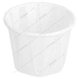 Image de Pots traiteur papier plissé ingraissable 22ml blanc x5000
