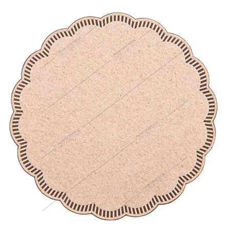 Image de Dessous de verre 9 plis Ø9cm marron - lot de 250