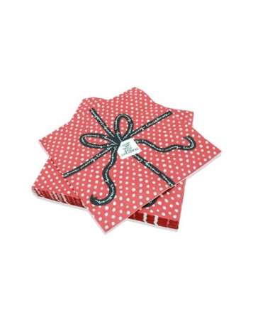 Serviettes 40x40cm ouate 3P XMAS GIFT - lot de 50