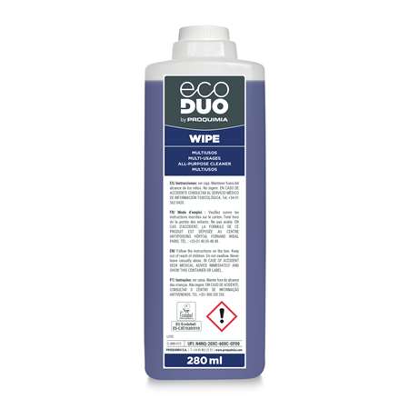 Image de Nettoyant multi-usages Ecolabel ECODUO WIPE - 2x280ml