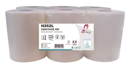 Image de Bobine 450F à DC recyclée ecolabel blanche - lot de 6