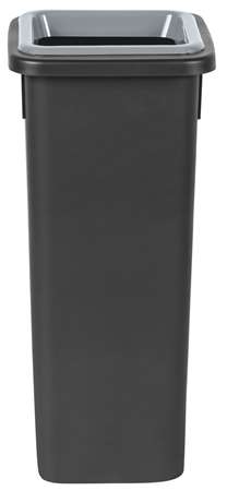 Image de Poubelle en plastique noir sans contact FIT 20L (Covid)