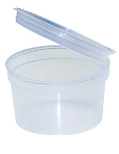 Image de Pot à sauce PP couvercle à charnière 60ml - carton 1000