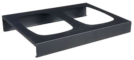 Socle en métal pour poubelle ATRIUM 90L - 2 postes