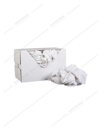 Chiffon coton blanc drap qualité optique non pelucheux 10kg
