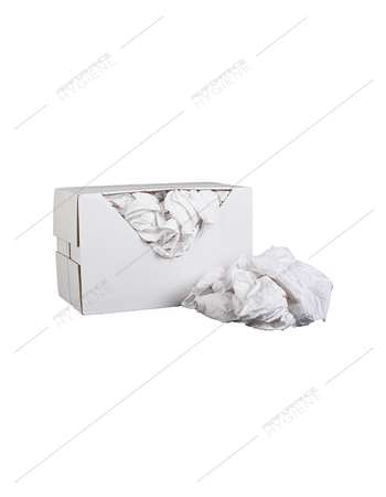 Image de Chiffon coton blanc drap qualité optique non pelucheux 10kg
