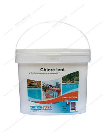 Image de Galets de Chlore lent 250g Purissimeau - seau 5kg