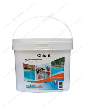 Chlore choc poudre CHLORIT Purissimeau - seau 5kg