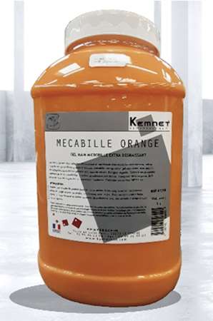 Savon gel microbilles Mécabille Orange KEMNETT- Pot 5L